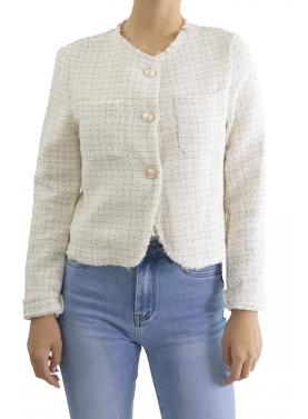 chanellina con tasche e bottoni dorati "Chanel"